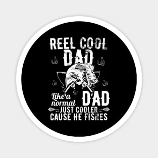 Reel Cool Dad Like A Normal Dad But Cooler Magnet